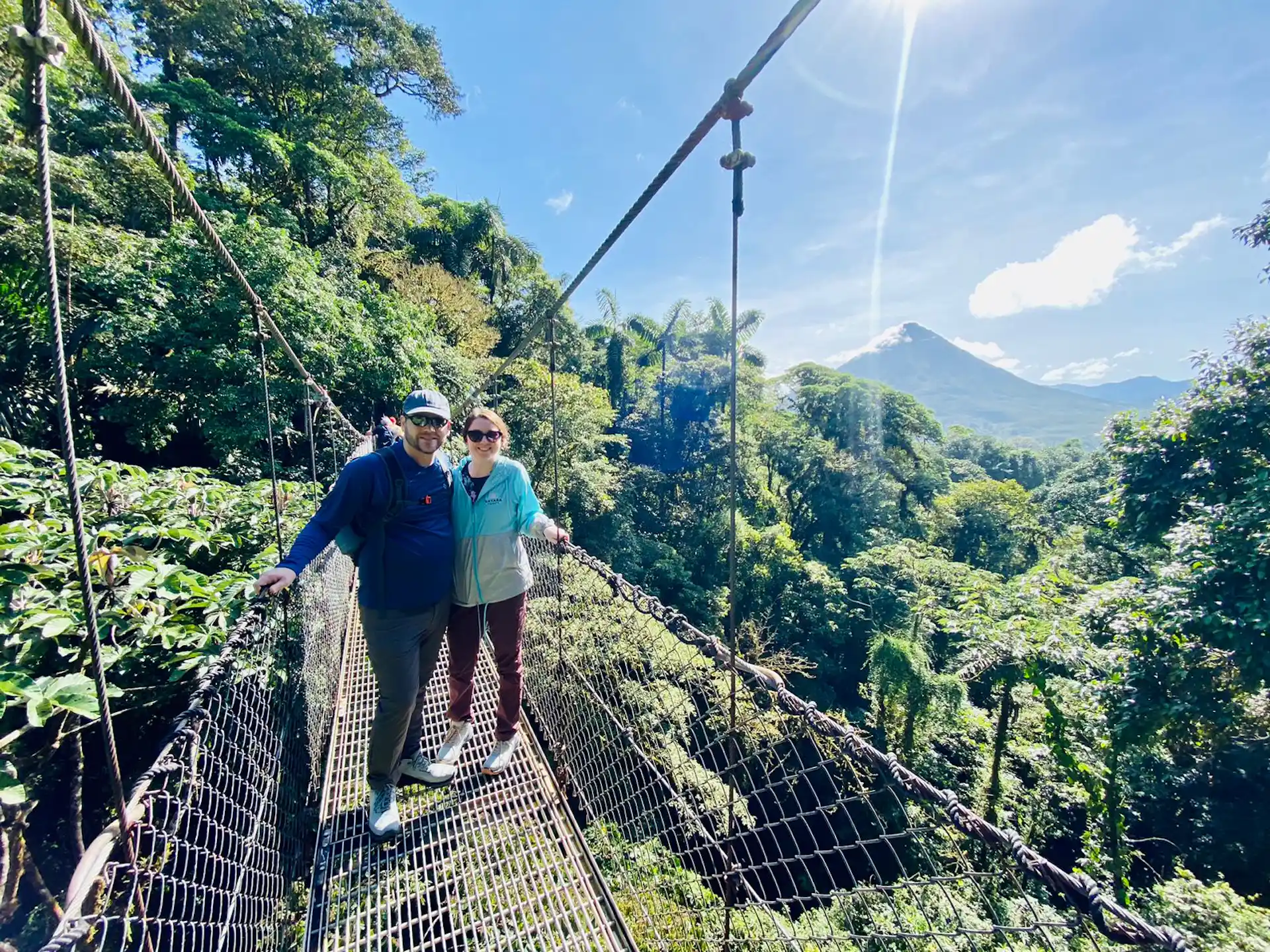 Arenal Hanging Bridges tour with stunning volcano views