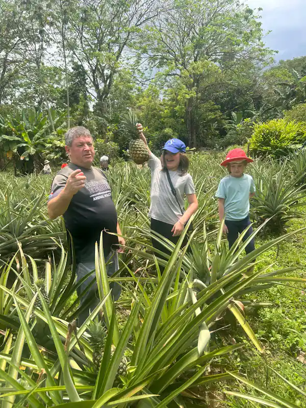 Diverse wildlife biodiversity coexisting with sustainable agriculture in La Fortuna